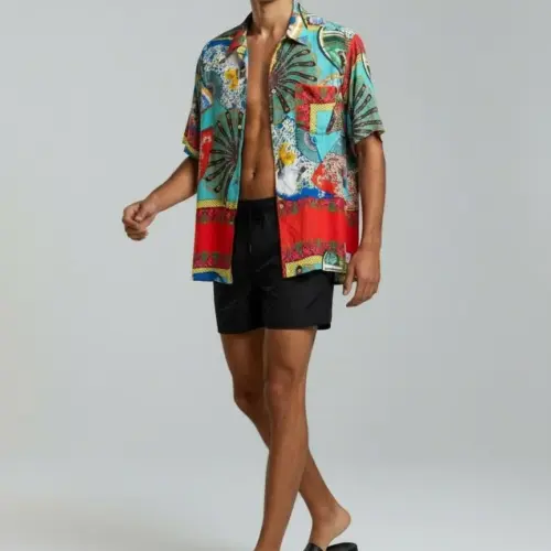 Nomad Patch Silk Shirt
