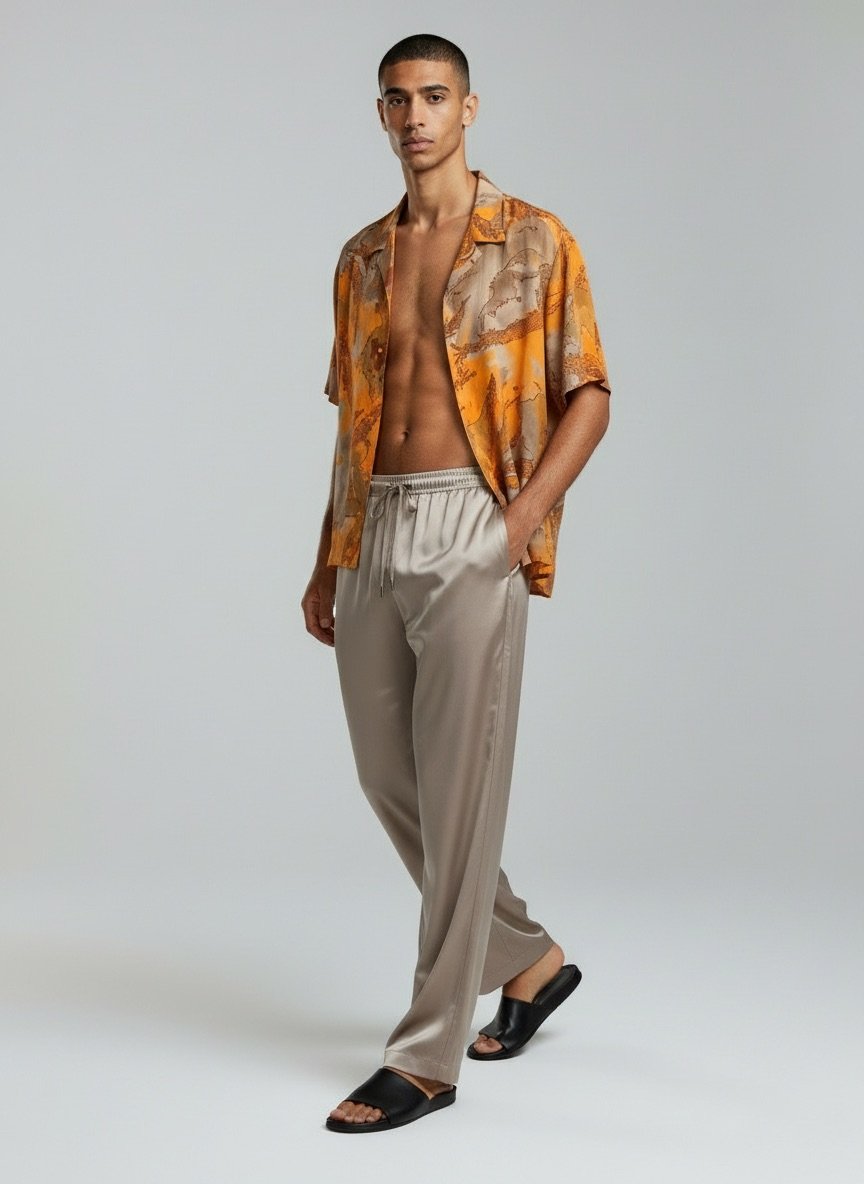 Amber Grey Silk Set - Image 2