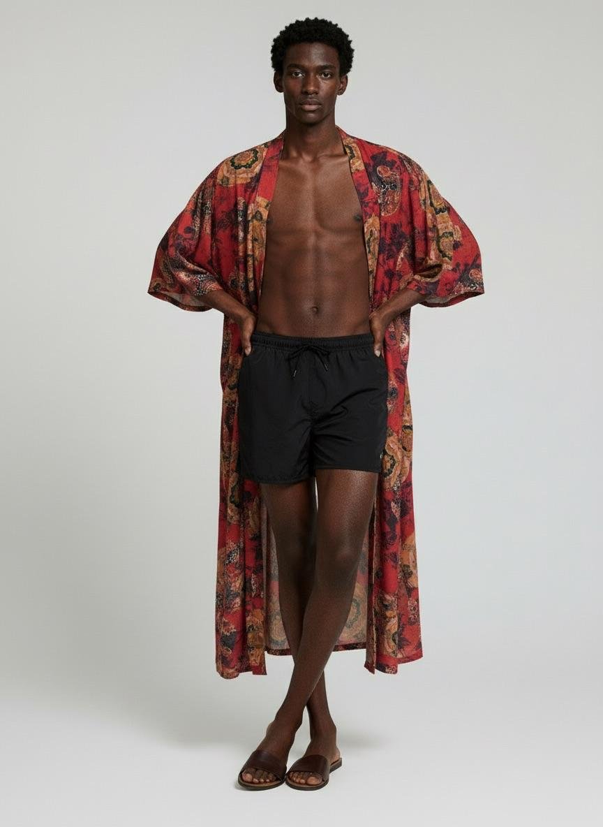 Imperial Satin Kimono - Image 2