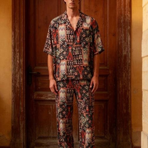 Nomad Pattern Shirt And Pants Set