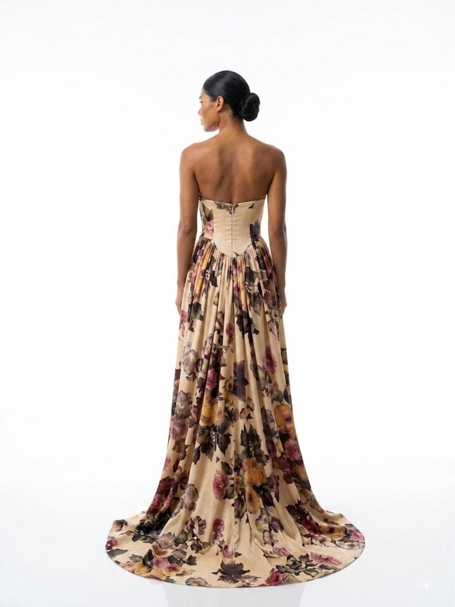 Golden Bloom Gown - Image 3